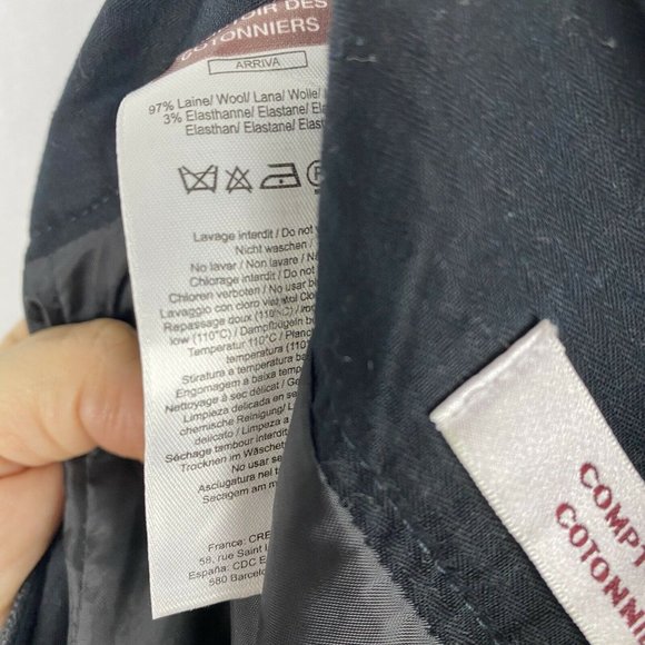 Comptoir des Cotonniers Wool Mini Skirt Gray Pleated Pockets Womens Size 36 US 6 - Picture 6 of 7